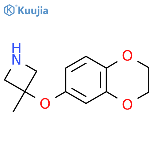 3-(2,3-dihydro-1,4-benzodioxin-6-yloxy)-3-methylazetidine structure