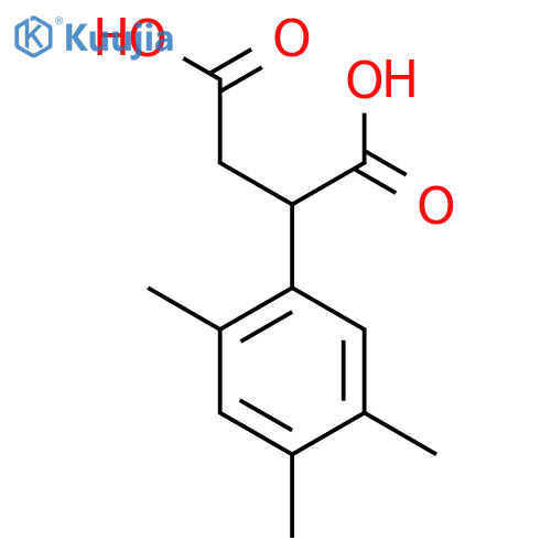 2-(2,4,5-trimethylphenyl)butanedioic acid structure