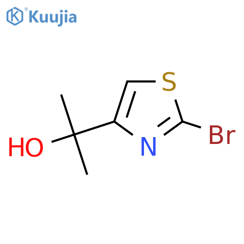 2-(2-bromo-1,3-thiazol-4-yl)propan-2-ol structure