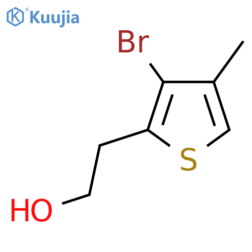 2-(3-bromo-4-methylthiophen-2-yl)ethan-1-ol structure