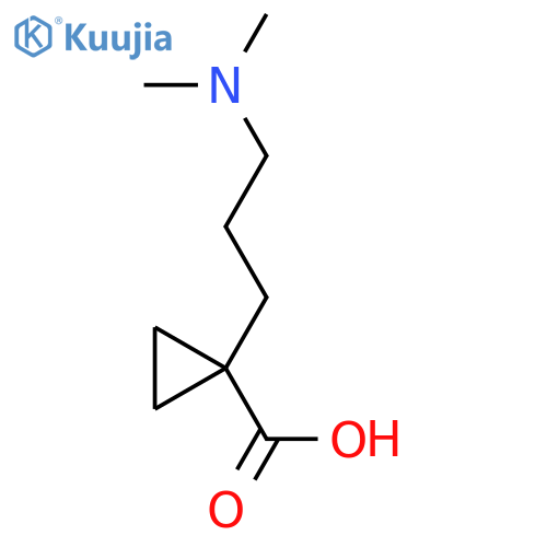 1-3-(dimethylamino)propylcyclopropane-1-carboxylic acid structure