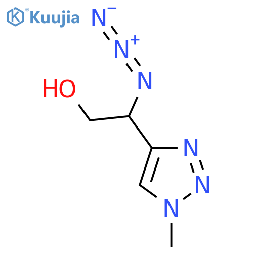 2-azido-2-(1-methyl-1H-1,2,3-triazol-4-yl)ethan-1-ol structure