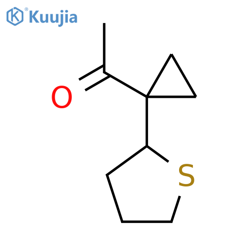 1-1-(thiolan-2-yl)cyclopropylethan-1-one structure