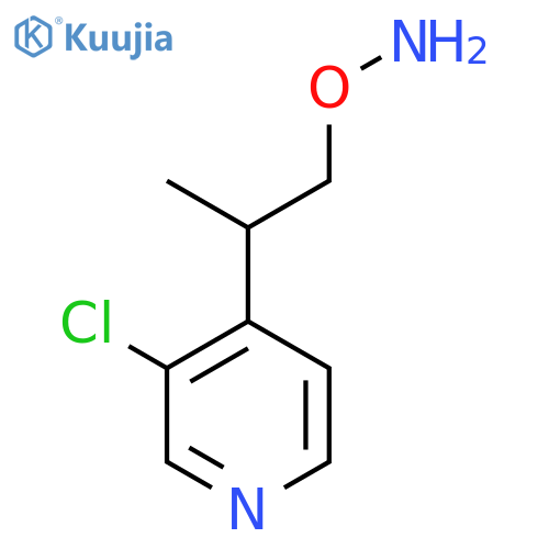 O-2-(3-chloropyridin-4-yl)propylhydroxylamine structure