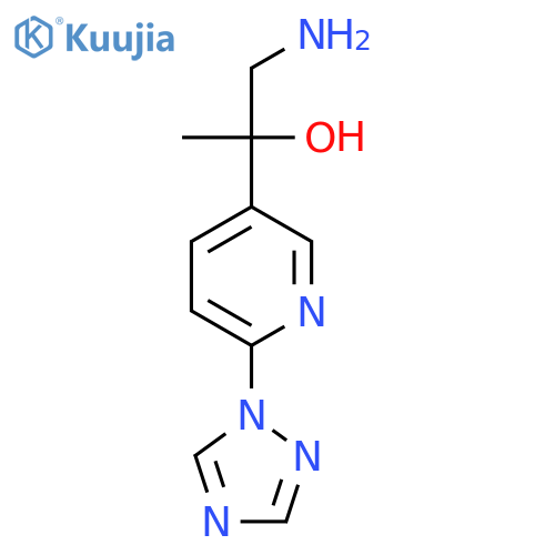 1-amino-2-6-(1H-1,2,4-triazol-1-yl)pyridin-3-ylpropan-2-ol structure