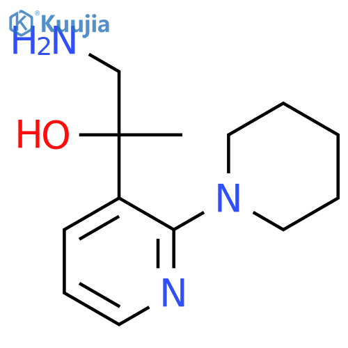 1-amino-2-2-(piperidin-1-yl)pyridin-3-ylpropan-2-ol structure