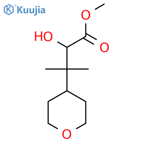 methyl 2-hydroxy-3-methyl-3-(oxan-4-yl)butanoate structure