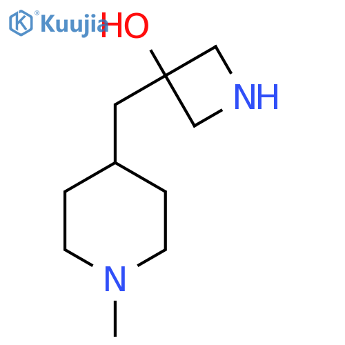 3-(1-methylpiperidin-4-yl)methylazetidin-3-ol structure