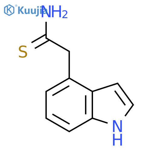2-(1H-indol-4-yl)ethanethioamide structure