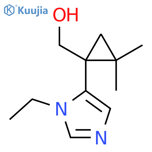 1-(1-ethyl-1H-imidazol-5-yl)-2,2-dimethylcyclopropylmethanol structure