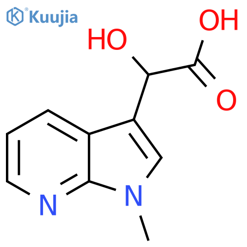 2-hydroxy-2-{1-methyl-1H-pyrrolo2,3-bpyridin-3-yl}acetic acid structure