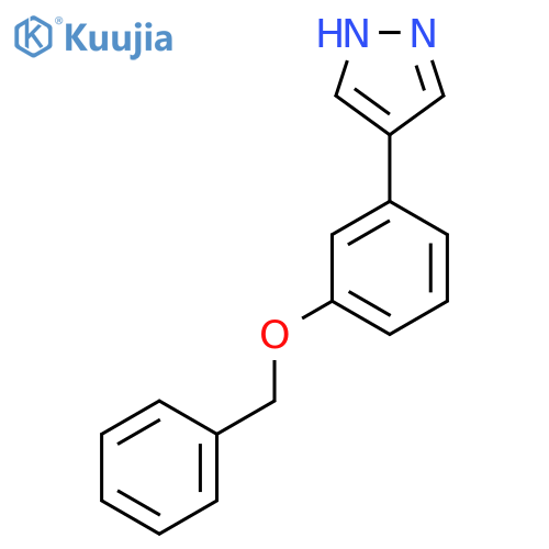 4-3-(benzyloxy)phenyl-1H-pyrazole structure