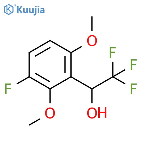 2,2,2-trifluoro-1-(3-fluoro-2,6-dimethoxyphenyl)ethan-1-ol structure