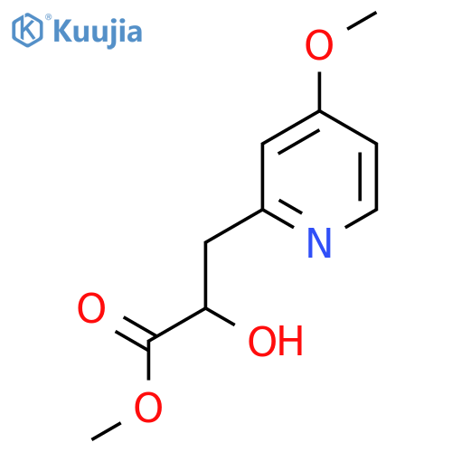 methyl 2-hydroxy-3-(4-methoxypyridin-2-yl)propanoate structure
