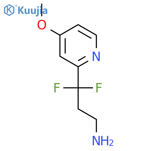 3,3-difluoro-3-(4-methoxypyridin-2-yl)propan-1-amine structure
