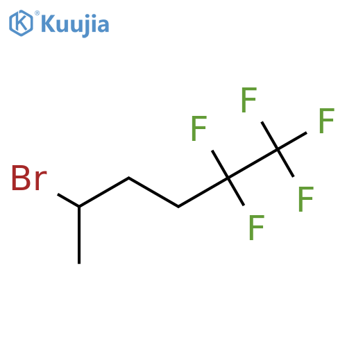 5-bromo-1,1,1,2,2-pentafluorohexane structure