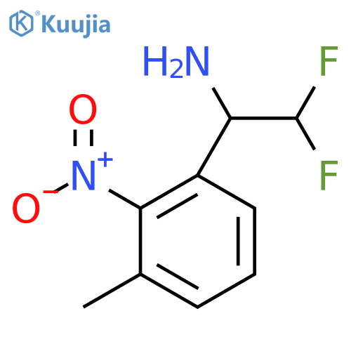 2,2-Difluoro-1-(3-methyl-2-nitrophenyl)ethan-1-amine structure