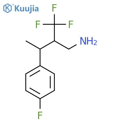 1-4-amino-3-(trifluoromethyl)butan-2-yl-4-fluorobenzene structure