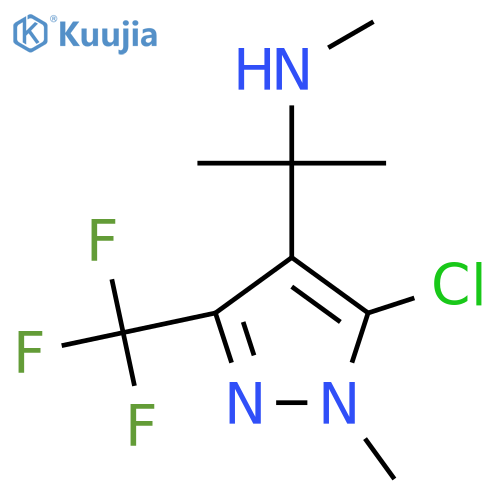 {2-5-chloro-1-methyl-3-(trifluoromethyl)-1H-pyrazol-4-ylpropan-2-yl}(methyl)amine structure