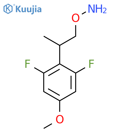 O-2-(2,6-difluoro-4-methoxyphenyl)propylhydroxylamine structure