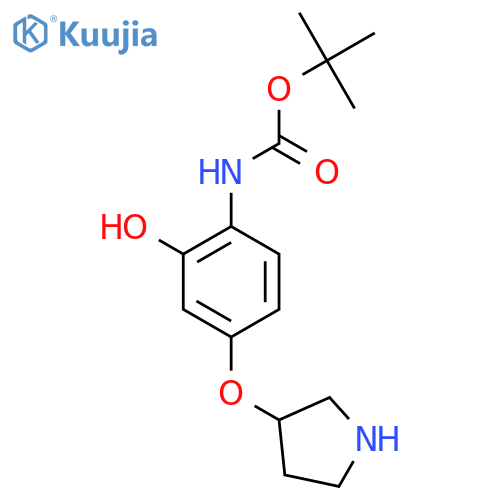 tert-butyl N-[2-hydroxy-4-(pyrrolidin-3-yloxy)phenyl]carbamate structure