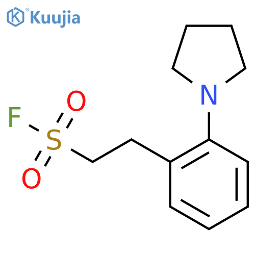 2-2-(pyrrolidin-1-yl)phenylethane-1-sulfonyl fluoride structure