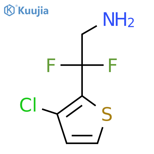 2-(3-chlorothiophen-2-yl)-2,2-difluoroethan-1-amine structure