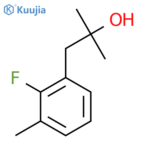 1-(2-fluoro-3-methylphenyl)-2-methylpropan-2-ol structure