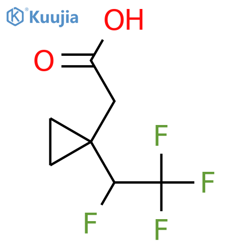 2-1-(1,2,2,2-tetrafluoroethyl)cyclopropylacetic acid structure
