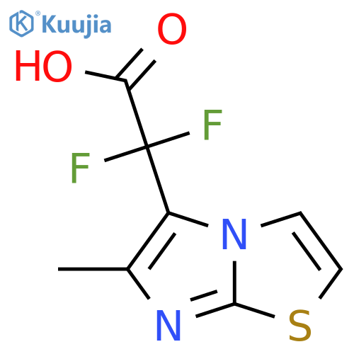 2,2-difluoro-2-{6-methylimidazo2,1-b1,3thiazol-5-yl}acetic acid structure