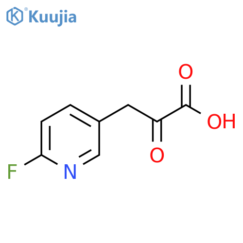 3-(6-fluoropyridin-3-yl)-2-oxopropanoic acid structure