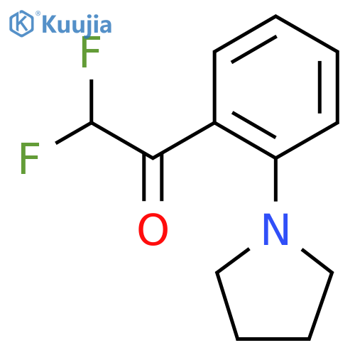 2,2-difluoro-1-2-(pyrrolidin-1-yl)phenylethan-1-one structure