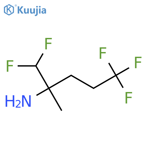 1,1,5,5,5-pentafluoro-2-methylpentan-2-amine structure