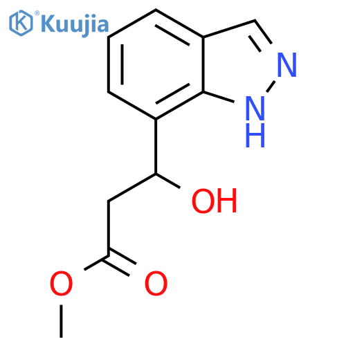 methyl 3-hydroxy-3-(1H-indazol-7-yl)propanoate structure