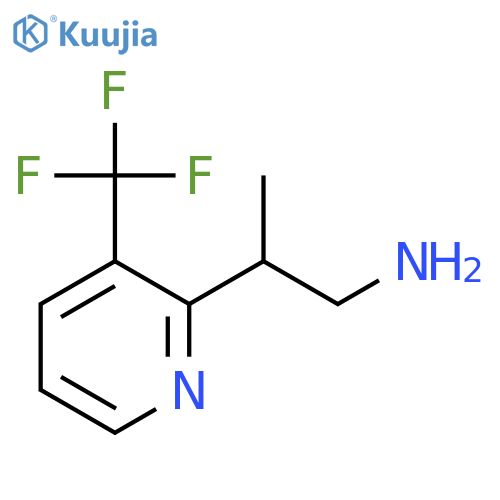 2-[3-(Trifluoromethyl)pyridin-2-yl]propan-1-amine structure