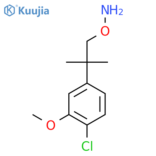 O-2-(4-chloro-3-methoxyphenyl)-2-methylpropylhydroxylamine structure
