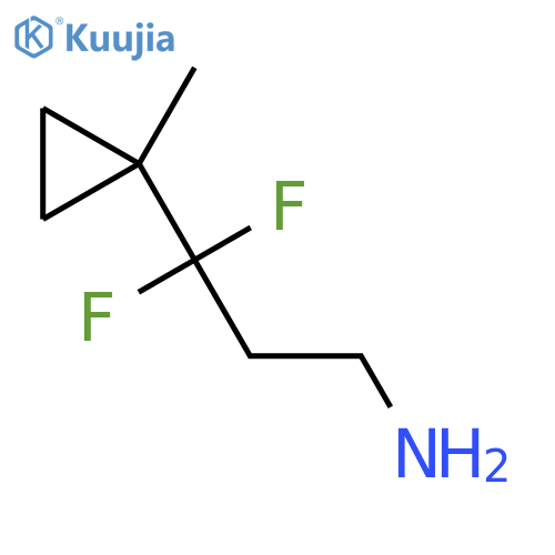 3,3-difluoro-3-(1-methylcyclopropyl)propan-1-amine structure