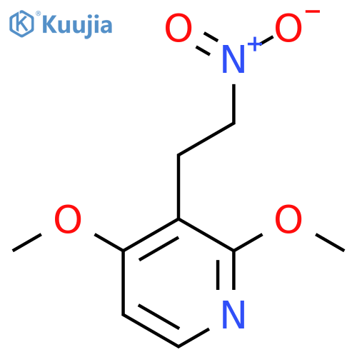 2,4-dimethoxy-3-(2-nitroethyl)pyridine structure