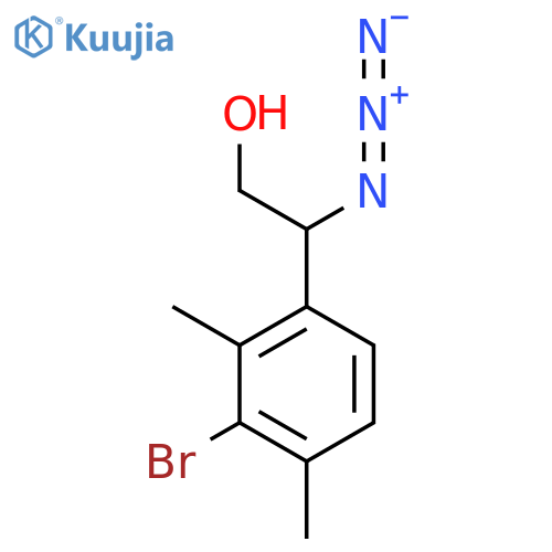 2-azido-2-(3-bromo-2,4-dimethylphenyl)ethan-1-ol structure