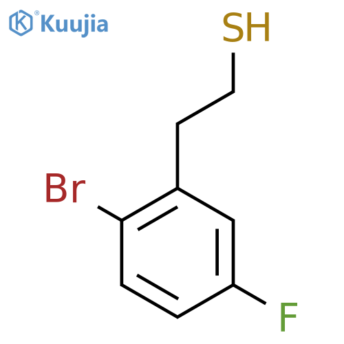 2-(2-bromo-5-fluorophenyl)ethane-1-thiol structure