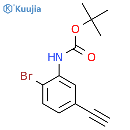tert-butyl N-(2-bromo-5-ethynylphenyl)carbamate structure