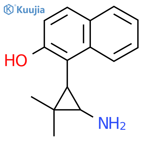 1-(3-amino-2,2-dimethylcyclopropyl)naphthalen-2-ol structure
