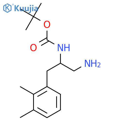 tert-butyl N-1-amino-3-(2,3-dimethylphenyl)propan-2-ylcarbamate structure