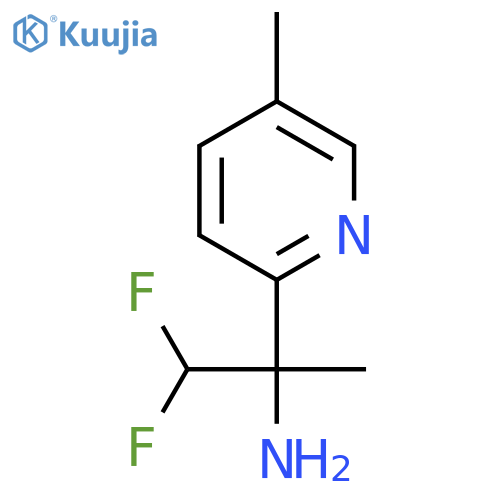 1,1-Difluoro-2-(5-methylpyridin-2-yl)propan-2-amine structure
