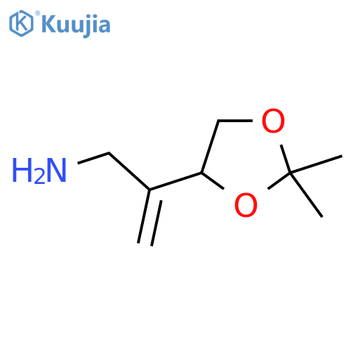 2-(2,2-dimethyl-1,3-dioxolan-4-yl)prop-2-en-1-amine structure