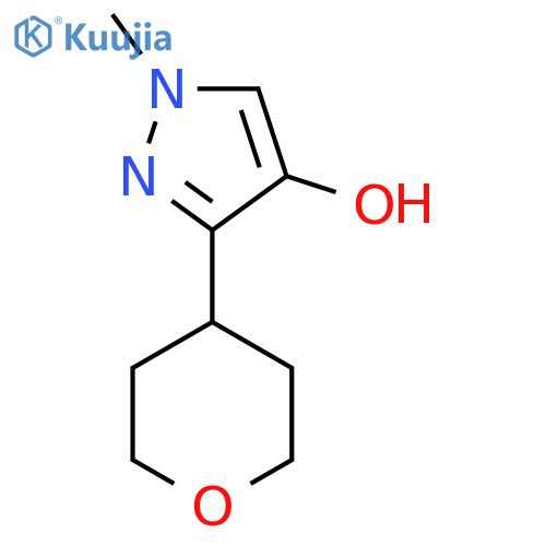 1-methyl-3-(oxan-4-yl)-1H-pyrazol-4-ol structure