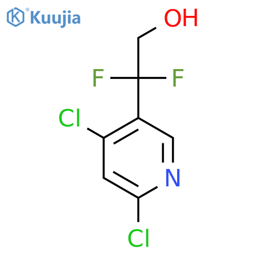 2-(4,6-dichloropyridin-3-yl)-2,2-difluoroethan-1-ol structure