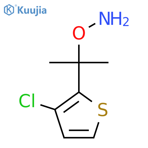 O-2-(3-chlorothiophen-2-yl)propan-2-ylhydroxylamine structure
