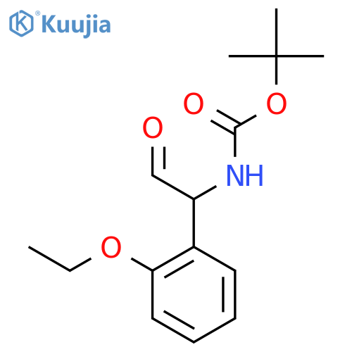 tert-butyl N-1-(2-ethoxyphenyl)-2-oxoethylcarbamate structure