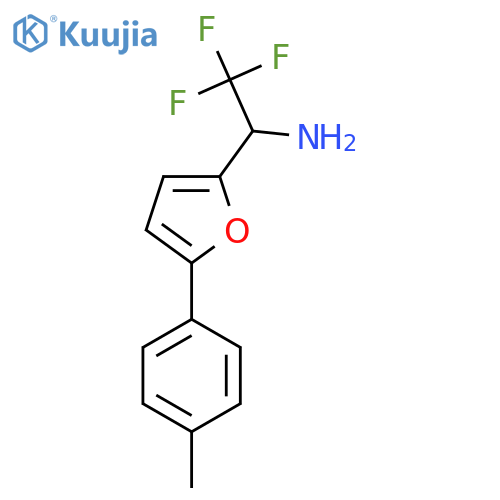 2,2,2-trifluoro-1-5-(4-methylphenyl)furan-2-ylethan-1-amine structure